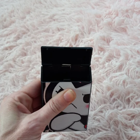 Hello Kitty Kuromi slim cigarette case! Sanrio kawaii! EUC! Plastic, nwot - Picture 5 of 12